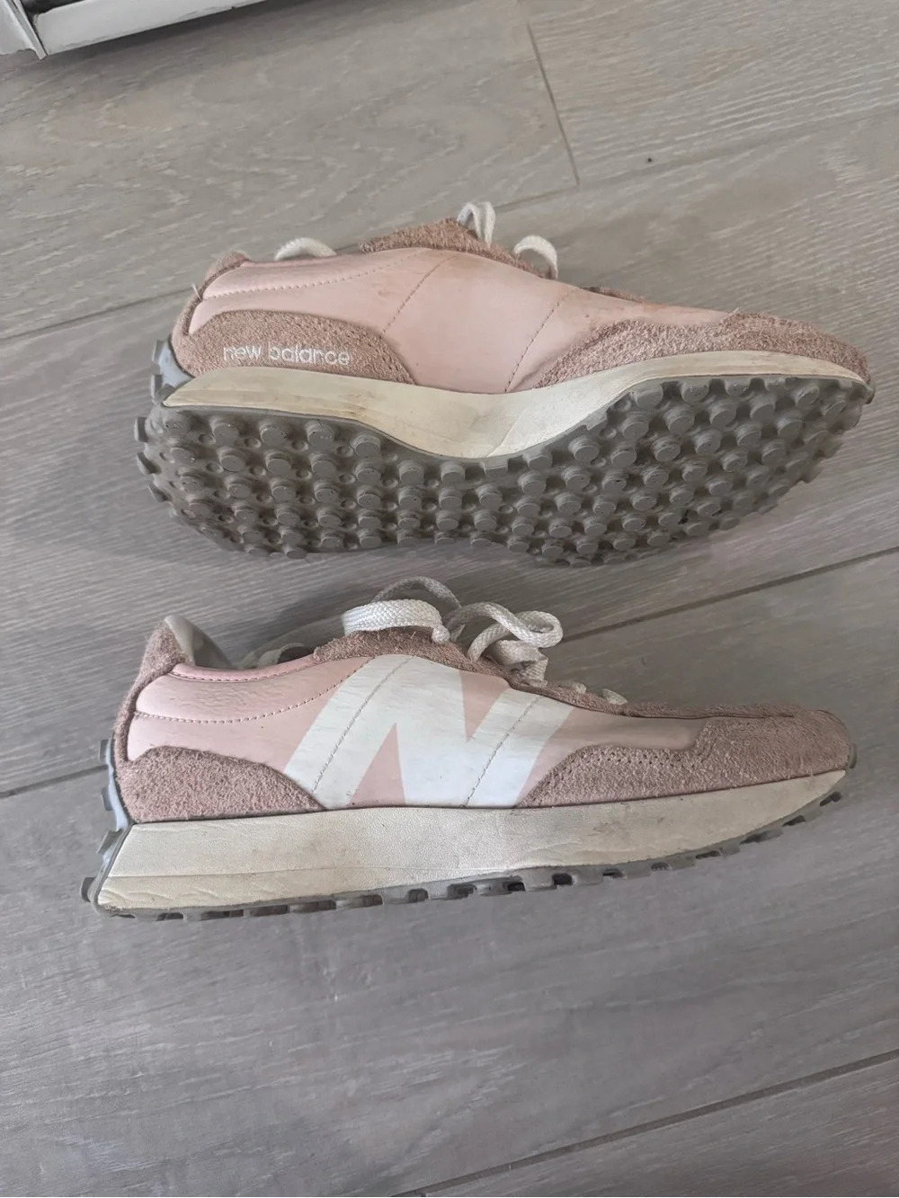 New Balance Pink and White Women's Sneakers